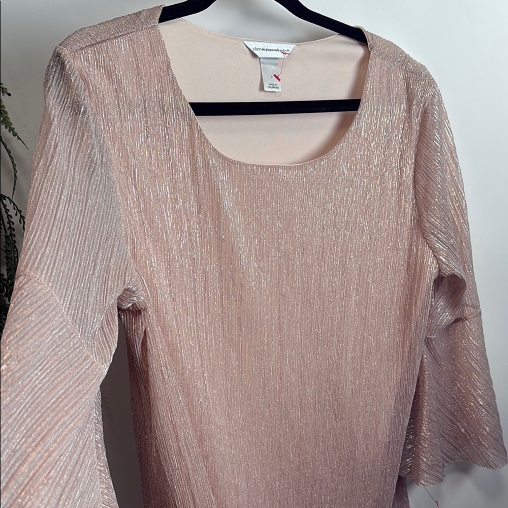 Christopher & Banks Shimmering Pink Blouse